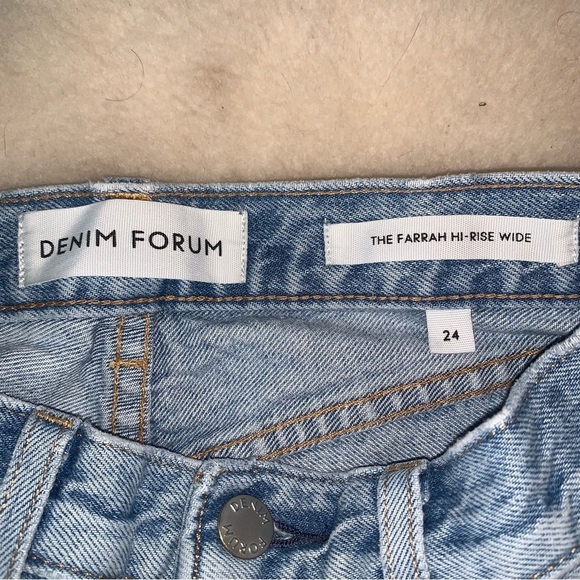 Aritzia Denim Forum The Farrah Hi-Rise Wide Leg Jean 24 - Picture 4 of 14